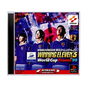 Jogo World Soccer Jikkyou Winning Eleven 3: World Cup France '98 - PS1 (Japonês)