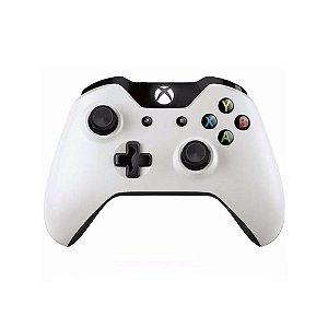 Controle Microsoft Preto e Branco - Xbox One