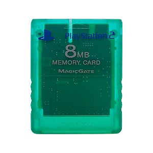 Memory Card Transparente Verde - PS2
