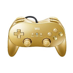 Pro Controller Dourado Nintendo - Wii