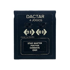 Jogo Dactar 4 em 1 (Star Master, Pooyan, Combate, Oink) - Atari