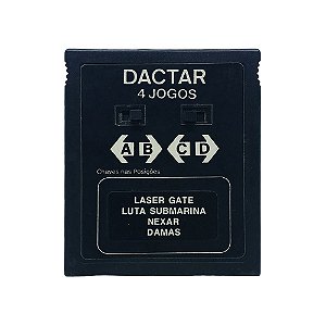 Jogo Dactar 4 em 1 (Laser Gate, Luta Submarina, Nexar e Damas) - Atari