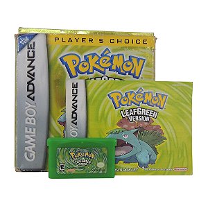 Jogo Pokémon Leaf Green Version - GBA
