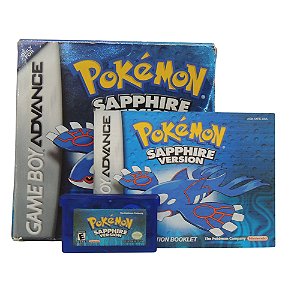 Jogo Pokémon Sapphire Version - Game Boy Advance