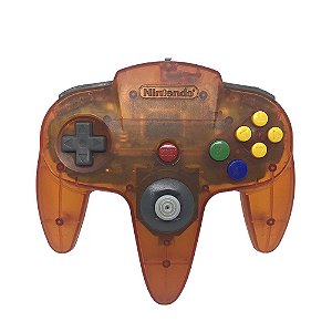 Controle Nintendo 64 Laranja Transparente - Nintendo