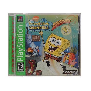 Jogo SpongeBob SquarePants: SuperSponge - PS1 (Greatest Hits)