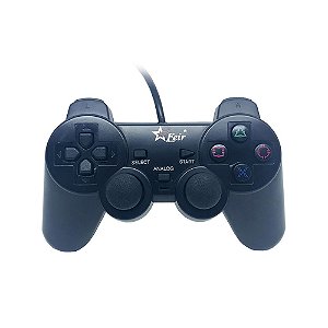 Controle Feir DualShock2 Com Fio Preto - PS2