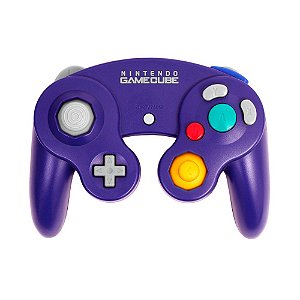 Controle Roxo Nintendo com fio - GameCube