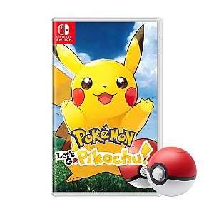 Jogo Pokémon: Let's Go, Pikachu! + Poké Ball Plus - Switch