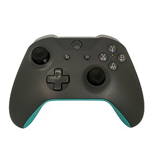 Controle Microsoft Cinza Claro e Azul - Xbox One