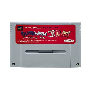 Jogo Earthworm Jim - SNES (Japonês)