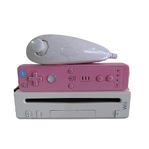 Console Nintendo Wii Vermelho com Branco - Nintendo (Personalizado)