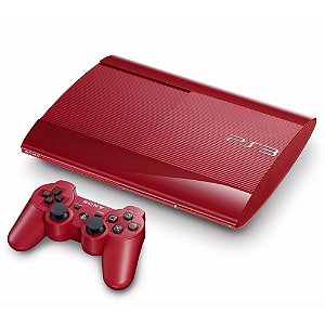 Console PlayStation 3 Super Slim Vermelho 500GB - Sony