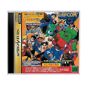 Jogo Marvel Super Heroes vs. Street Fighter - Sega Saturn (Japonês)