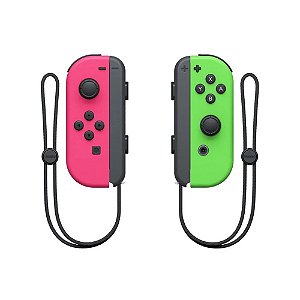 Controle Nintendo Joy-Con (Direito e Esquerdo) Verde e Rosa - Switch
