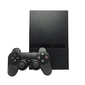 Console PlayStation 2 Slim Preto (DESBLOQUEADO 1.44) - Sony