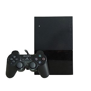 Console PlayStation 2 Slim Preto - Sony (Desbloqueado 1.93)