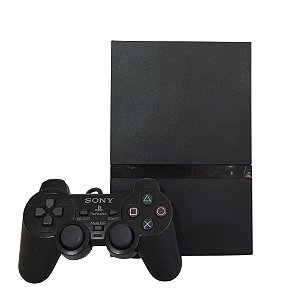 Console PlayStation 2 Slim Preto - Sony (Desbloqueado 1.93)
