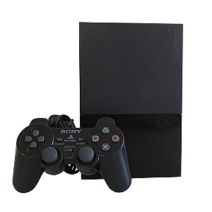 Console PlayStation 2 Slim Preto - Sony (Desbloqueado 1.93)