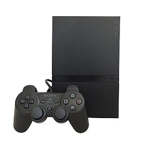 Console PlayStation 2 Slim Preto - Sony (Desbloqueado 1.40)