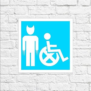 Placa de Parede Decorativa: Cadeira X