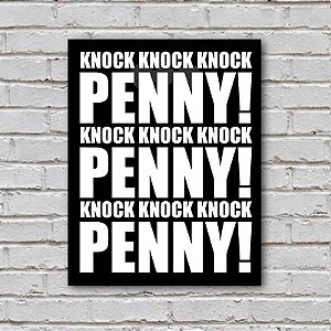 Placa de Parede Decorativa: Knock Knock Knock! Penny