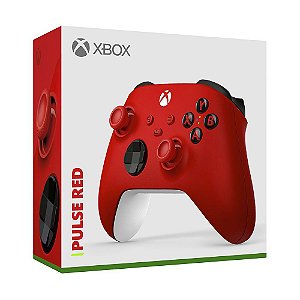 Controle Sem Fio Xbox Pulse Red, Series X, S, One e PC - QAU-00066 (Lacrado)