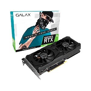 Placa de Vídeo Galax NVIDIA GeForce RTX 3060 1-CLICK OC, 12GB, GDDR6, 192 Bits, HDMI e DisplayPort, DLSS, Ray Tracing - 36NOL7MD1VOC (OPEN BOX)