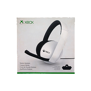 Headset Stereo Microsoft Branco + Adaptador - Xbox One