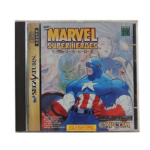Jogo Marvel Super Heroes - Sega Saturn (Japonês)