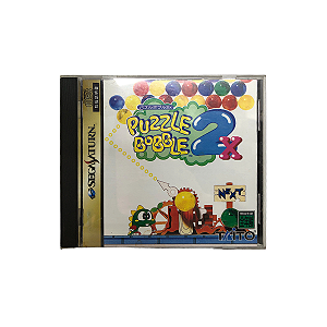 Jogo Puzzle Bobble 2X - Sega Saturn (Japonês)