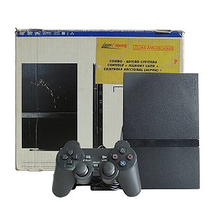 Console PlayStation 2 Slim Preto - Sony (Americano)