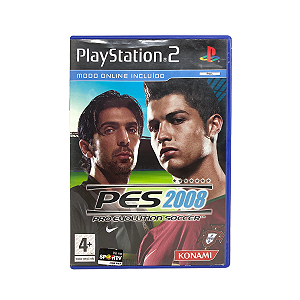 Jogo Pro Evolution Soccer 2008 - PS2 (Europeu)