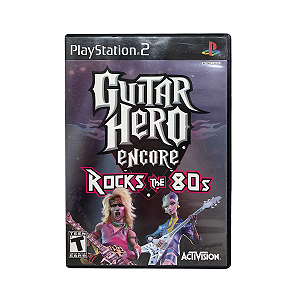Jogo Guitar Hero Encore: Rocks the 80s - PS2