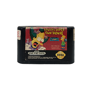 Jogo Krusty's Super Fun House - Mega Drive