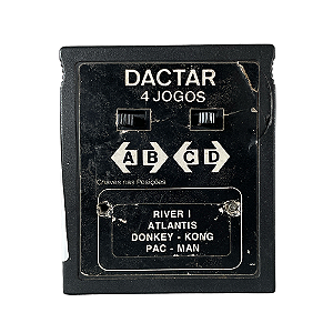 Jogo Dactar 4 em 1: River I / Atlantis / Donkey-Kong / Pac-Man - Atari