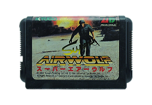 Jogo Super Airwolf - Mega Drive (Japonês)