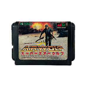 Jogo Super Airwolf - Mega Drive (Japonês)
