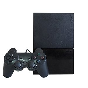 Console PlayStation 2 Slim Preto - Sony (Desbloqueado 1.93)
