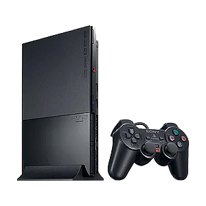 Console PlayStation 2 Slim Preto - Sony (JAPONÊS)