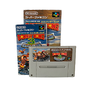 Jogo Super Donkey Kong 3: Nazo no Krems Shima - SNES (Japonês)