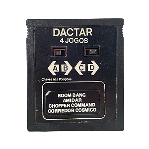 Jogo Dactar 4 em 1 Boom Bang / Amidar / Chopper Command / Corredor Cósmico - Atari