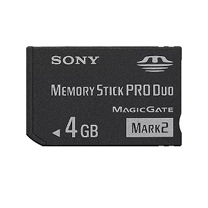 Cartão de Memória Memory Stick Pro Duo Mark 2 4GB - Sony