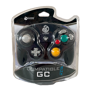 Controle GameCube Preto com fio Hydra - GC (Lacrado)