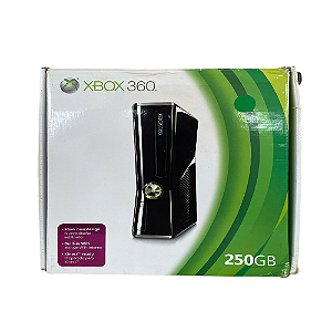 Console Xbox 360 Slim 250GB Black Piano - Microsoft