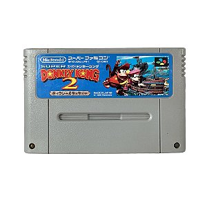 Jogo Super Donkey Kong 2: Dixie & Diddy - SNES (Japonês)
