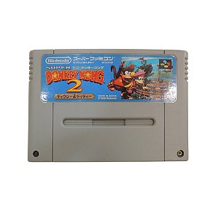Jogo Super Donkey Kong 2: Dixie & Diddy - SNES (Japonês)