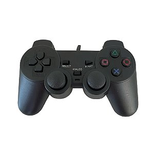 Controle Bommax Dualshock 2 Preto - PS2 (OPEN BOX)