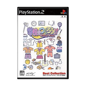 Jogo Gakkou o Tsukurou!! Happy Days (Best Collection) - PS2 (Japonês)