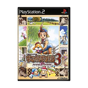 Jogo Bokujou Monogatari 3: Heart ni Hi o Tsukete - PS2 (Japonês)